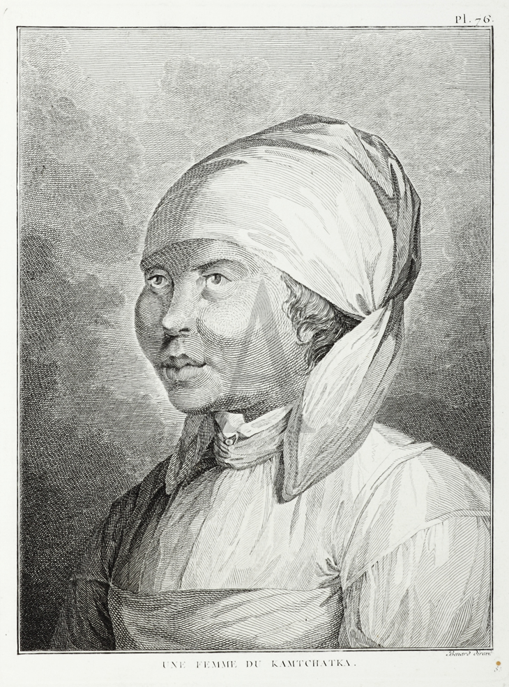 Une Femme Du Kamtchatka. - Antique Print from 1785