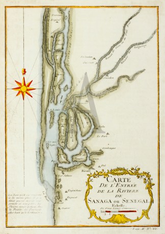 Carte De L’Entree De La Riviere De… Africa Countries