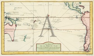 Carte Reduite de la Mer du Sud. Pacific (General)