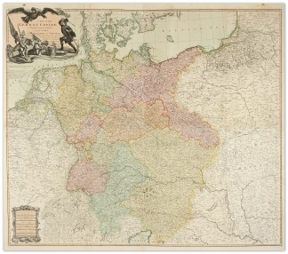 A Map of The German Empire Divided into … EUROPE