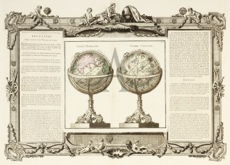 Des Globes Celeste et Terrestre. WORLD