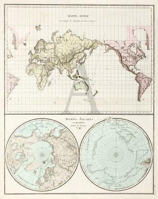 Mappe-monde pour indiquer la charpente d… WORLD