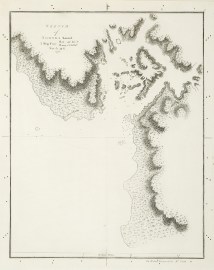 Sketch of Nootka Sound. A ship cove Lat. 49* 36'N. Long. 233* 18'E. var. 17* 49'E
