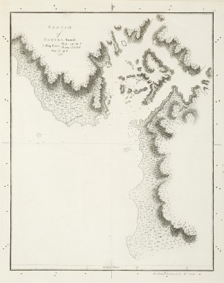 Sketch of Nootka Sound. A ship cove Lat.… Captain Cook