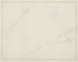 Chart of Discoveries made in the South Pacific Ocean in His Majesty’s Ship Resolution Under the Command of Captain Cook 1774. New Caledonia Chart of Discoveries made in the South Pacific Ocean in His Majesty's Ship Resolution Under the Command of Captain Cook 1774.
