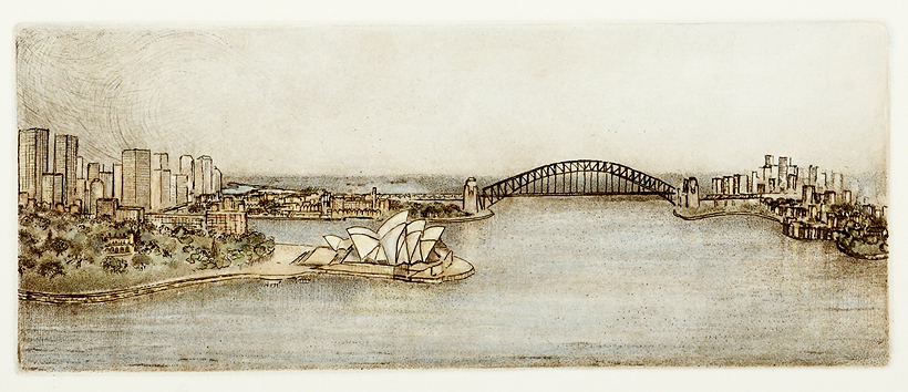 Sydney Harbour - Vintage Print from 2009