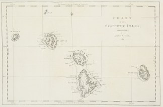 Chart of the Society Isles, Discovered b… Captain Cook