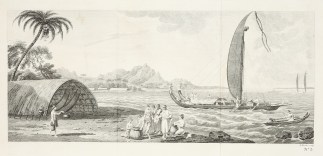 [A View of the Island of Ulietea, with a… Captain Cook