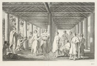 [A View of the inside of a house in the … Captain Cook