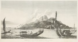 The Island of Otahiete bearing S.E. distant one league.