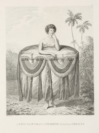 A Young Woman of Otaheite, Bringing a Present.