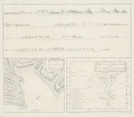 A plan of Success Bay in Strait le Maire. A chart of the S.E. part of Terra del Fuego including Strait le Maire and part of Staten-land