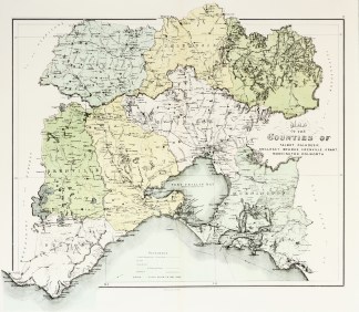 Map of the Counties of Talbot, Dalhousie… Victoria