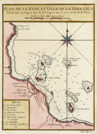 Plan de la Rade et Ville de la Vera-Cruz MAPS & GLOBES