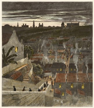 A Glimpse of Sydney from Darlinghurst. Sydney