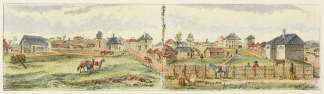 Melbourne Sketches in 1840. Melbourne