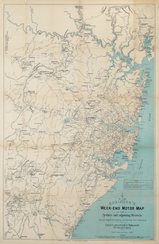 Robinson’s Week-End Motor Map of S… Town Plans