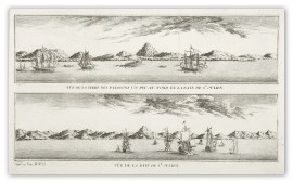 Vue de la Terre des Patagons un Peu au Nord de la Baye de St. Julien. Vue de la Baye de St. Julien.