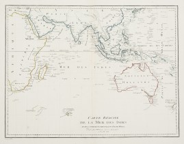 Carte Reduite de la Mer des Indes et de la Partie Occidentale du Gran Ocean.