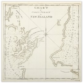 Chart of Cook's Strait in New Zealand.