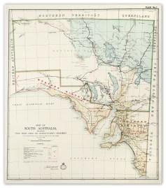 Map of South Australia Showing Public Works Under the Engineer-in-Chief's Department.