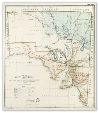 Map of South Australia Showing Public Wo… South Australia
