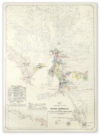 Map of the southern portion of South Australia showing water supplies under the Hydraulic Engineer's Department.