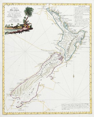 La Nuova Zelanda Trascorsa nel 1769, e 1… Acquisitions Maps