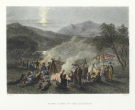 Night Scene in the Diggings. General - Australiana