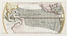 Representation du Cours Ordinaire des Vents de Traverse qui regnent sur les cotes dans la grande Mer Du Sud.