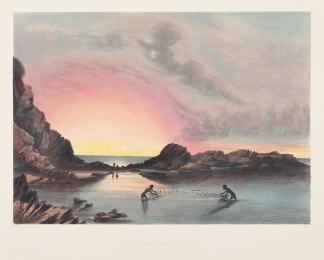 Coast Scene near Rapid Bay. Sunset Nativ… First Nations History