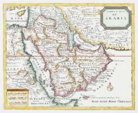 Carta Nuova dell’ Arabia Acquisitions Maps Carta Nuova dell' Arabia