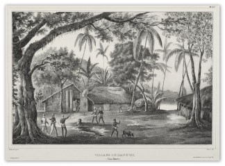 Village de Manevai. (Vani-Koro ) PACIFIC