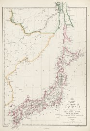 The Empire of Japan with part of the Continent of Asia Showing The River Amoor and the New Boundary Between The Russian & Chinese Territories.