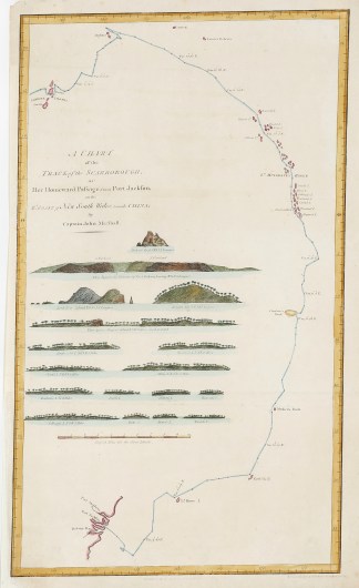 A Chart of the Track of the Scarborough,… Pacific (General)