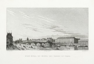 Pont Royal et Hotel des Gardes du Corps. Bridges