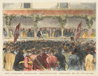 The Overland Telegraph Demonstration, Ad… Adelaide