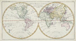 L’Ancien Monde et le Nouveau en Deux Hemisphere. Acquisitions Maps L'Ancien Monde et le Nouveau en Deux Hemisphere.