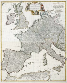 Premiere Partie de la Carte D'Europe contenant La France, .....