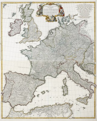 Premiere Partie de la Carte D’Euro… Wall Maps