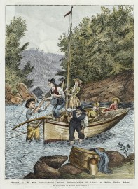 Christmas in the New Land-History Repeats Itself-Landing of "Cook" at Middle Harbor, Sydney.