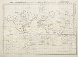 Chart of Isothermal Lines, Shewing the Mean Annual Temperature of the Different Parts of the Earth's Surface.
