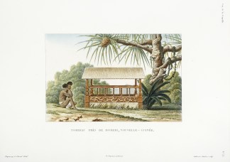 Tombeau pres de Doreri, Nouvelle-Guinee. PACIFIC