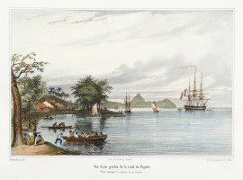 Vue d'une partie de la rade Papeiti, Prise pendant le sejour de la Venus.