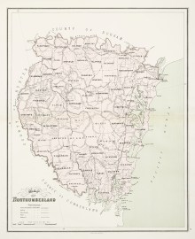 Map of Northumberland