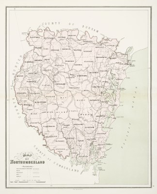 Map of Northumberland New South Wales
