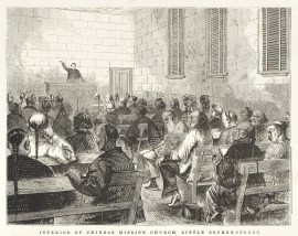 Interior of Chinese Mission Church, Little Bourke-Street.