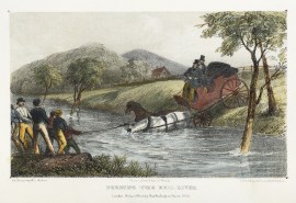 Fording the Bell River. NSW - Country Fording the Bell River.