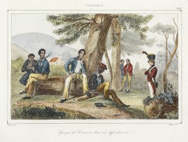 Groupe de Convicts dans un Defrichement.