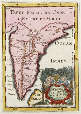 Presqv-Isle de L’Inde Decale Golfe… MAPS & GLOBES